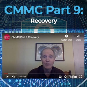 CMMC part 9 - Recovery