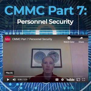 CMMC Part 7 Personnel Security - Sabre On Point